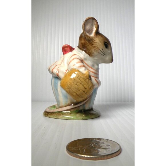 Mrs. Tittlemouse Rare Vintage Figurine By Beswick England 1948 Beatrix Potter Co - Picture 4 of 5